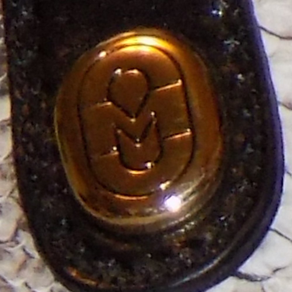 Marino Orlandi accordian bag snake embossed leather Italy - Picture 6 of 11